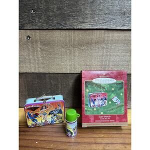 1999 Hallmark Keepsake Ornament - Super Friends Lunch Box Set In Box
